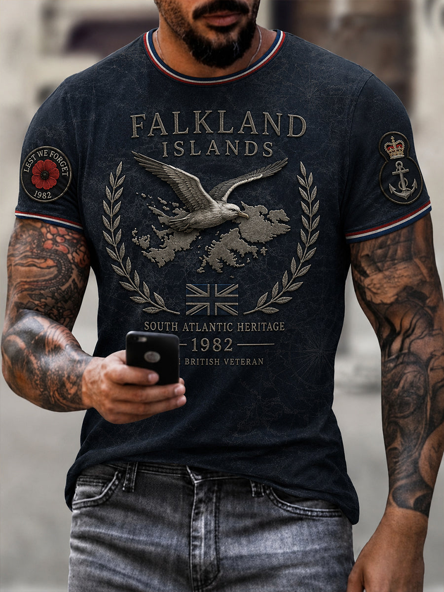 Men's Falklands War Veteran Short Sleeves T-Shirt