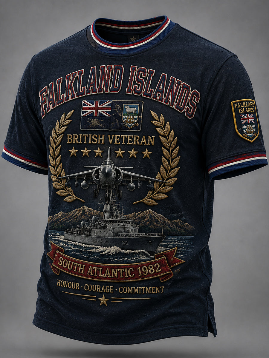Men's Falklands War Veteran Printed short sleeves t-shirt