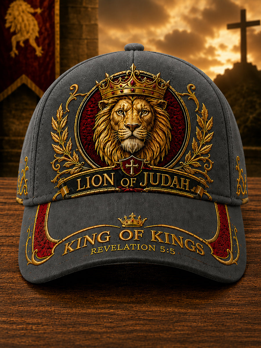 Unisex Christian Lion of Judah Art Print Hat
