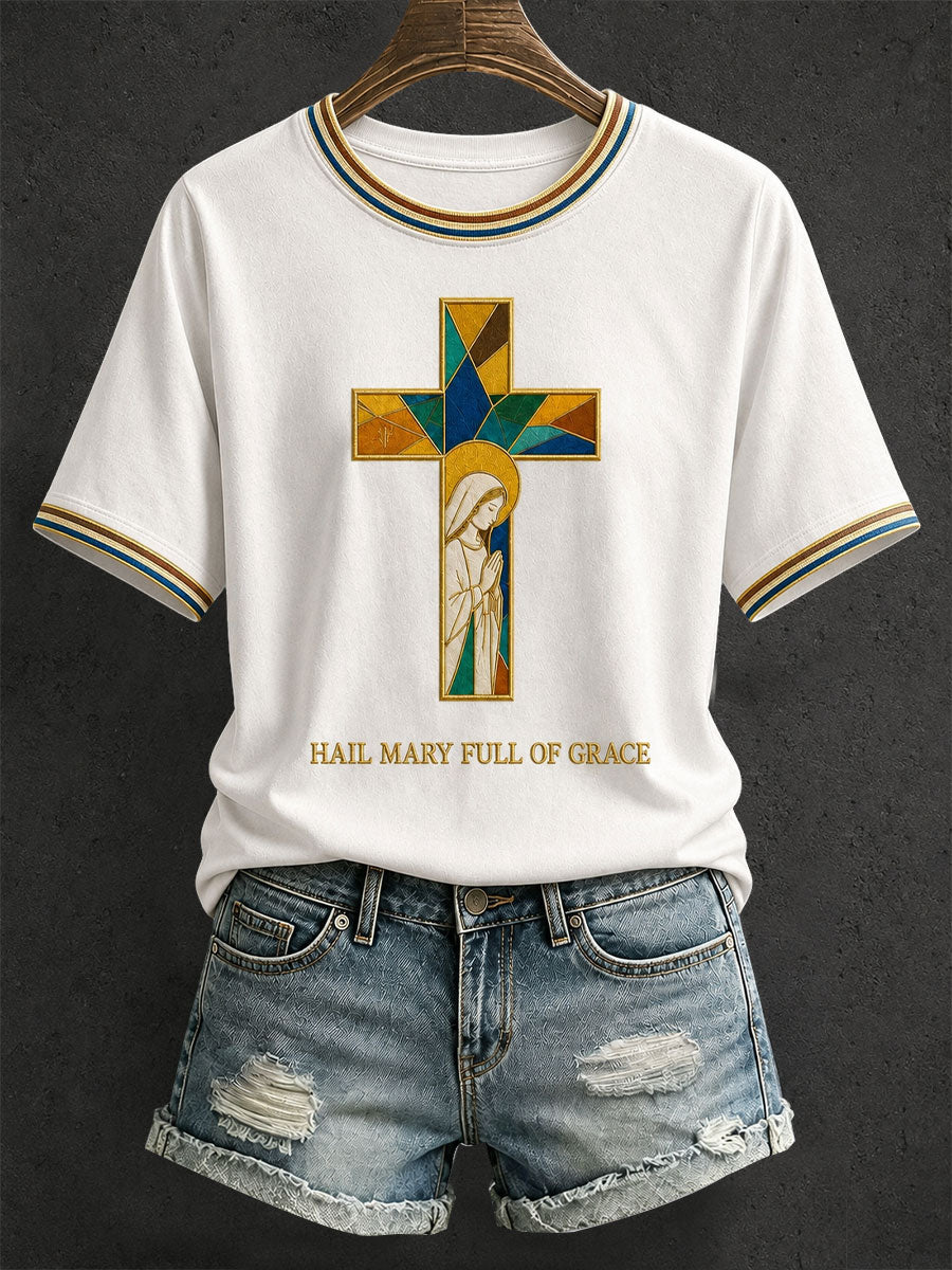 Women's Hail Mary Full Of Grace T-shirt