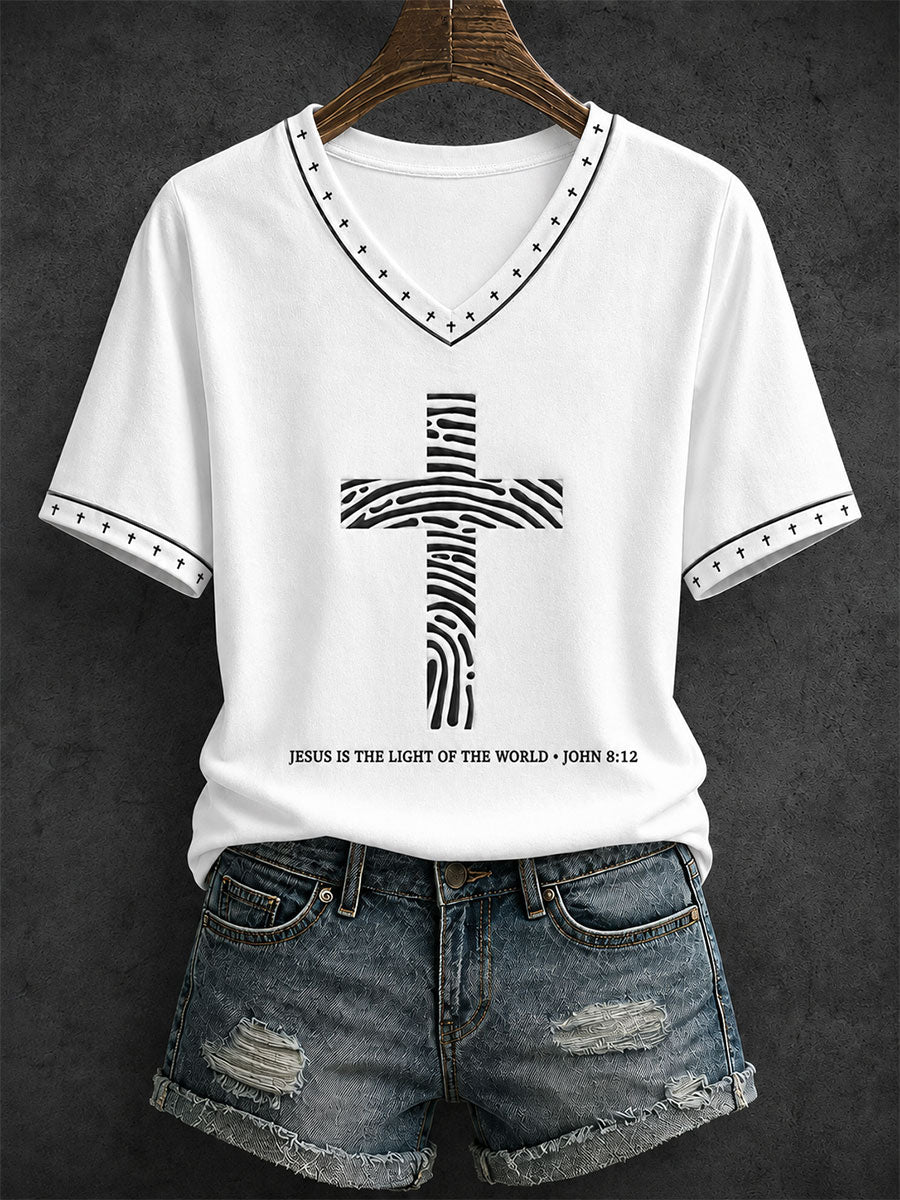 Women's Jesus Is The Light Of The World • John 8:12 T-shirt