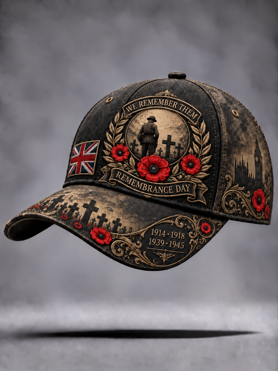 Unisex British Veterans Remembrance Day Hat