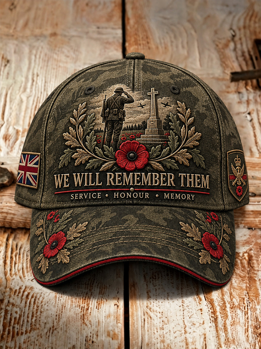 Unisex British Veteran Remembrance Day Hat
