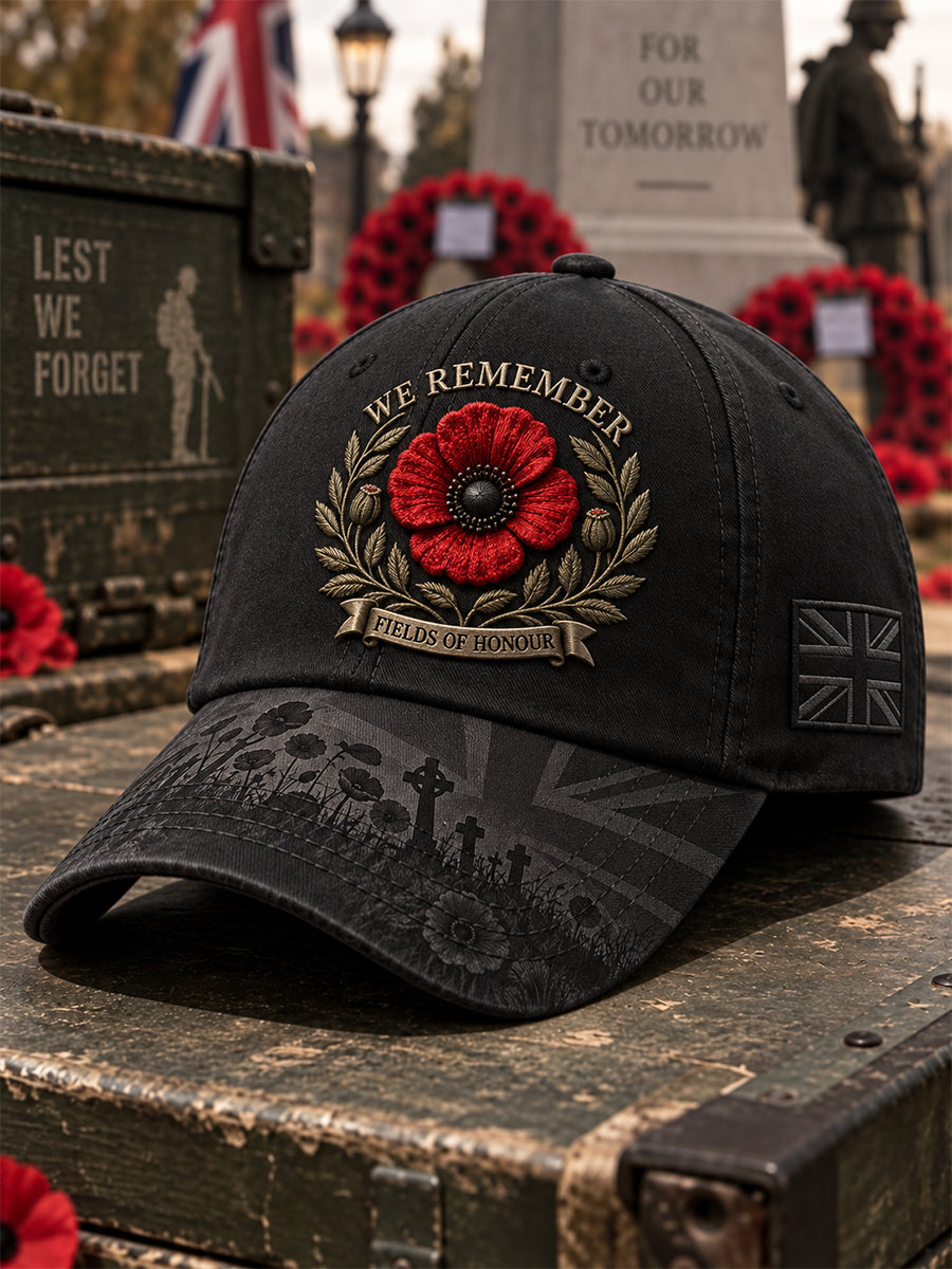 Unisex Remembrance Day Lest We Forget Hat