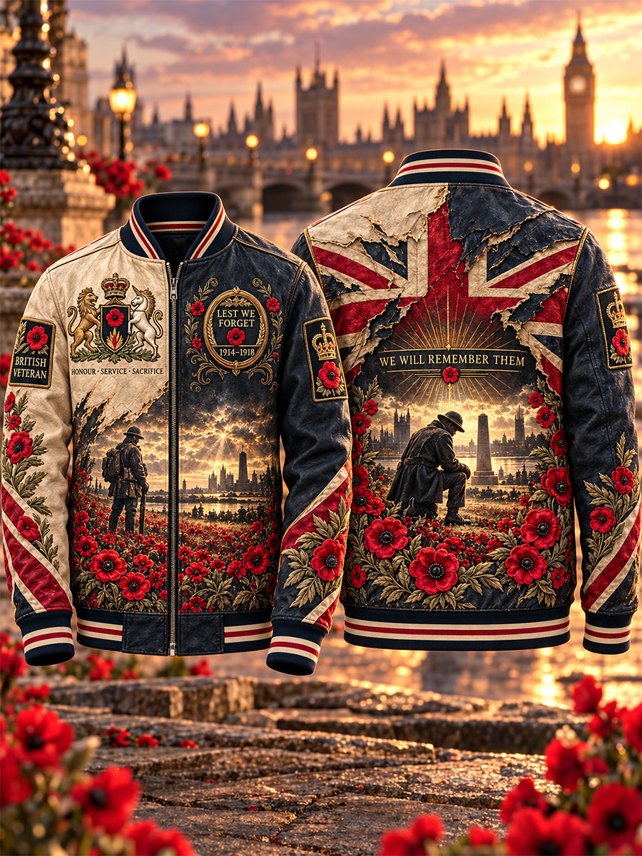 Men's Remembrance Day Lest We Forget Jacket
