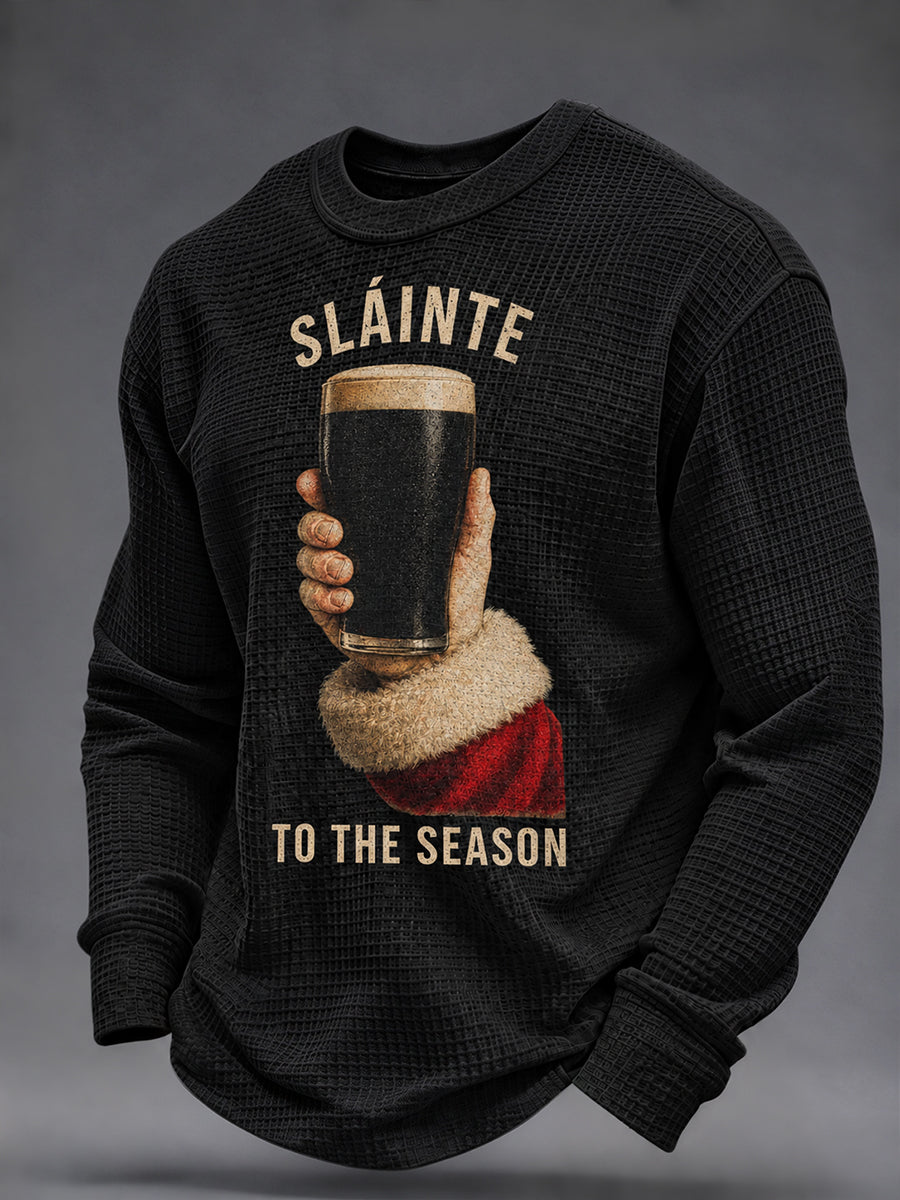 Men's Irish Christmas Waffle Sweatshirt