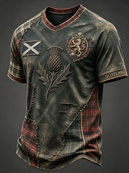 Men's Scottish Football Short Sleeve Shirt