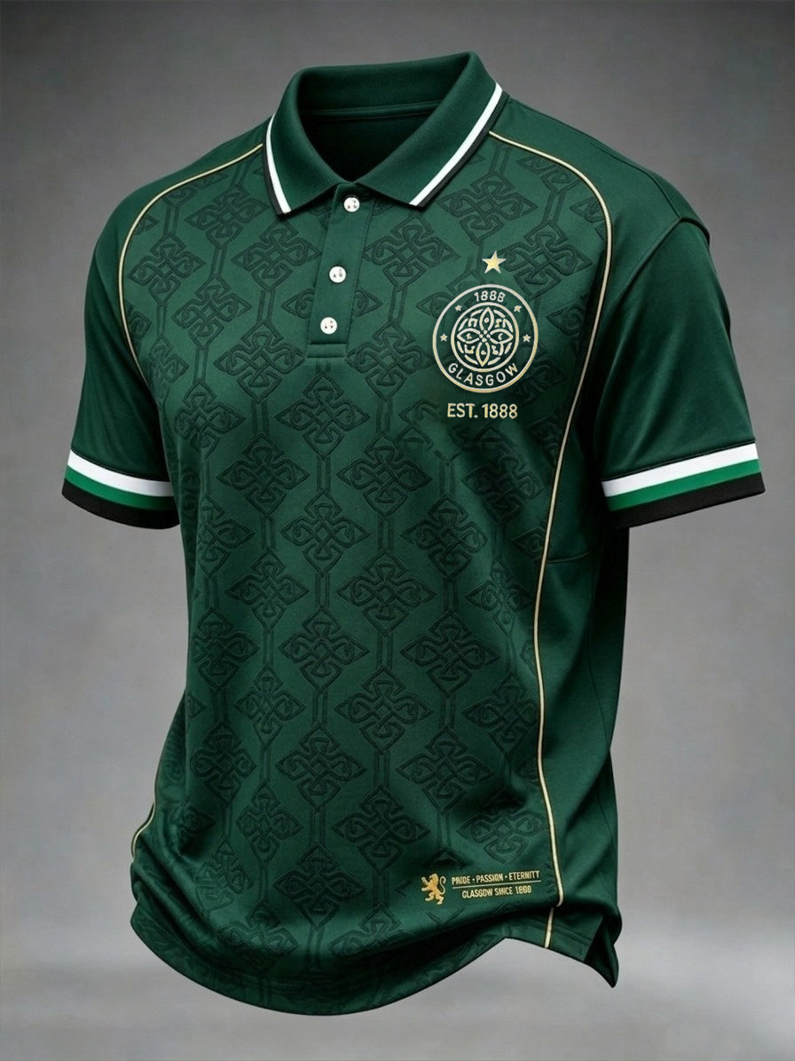 Men's Scottish Celtic FC Print polo shirt