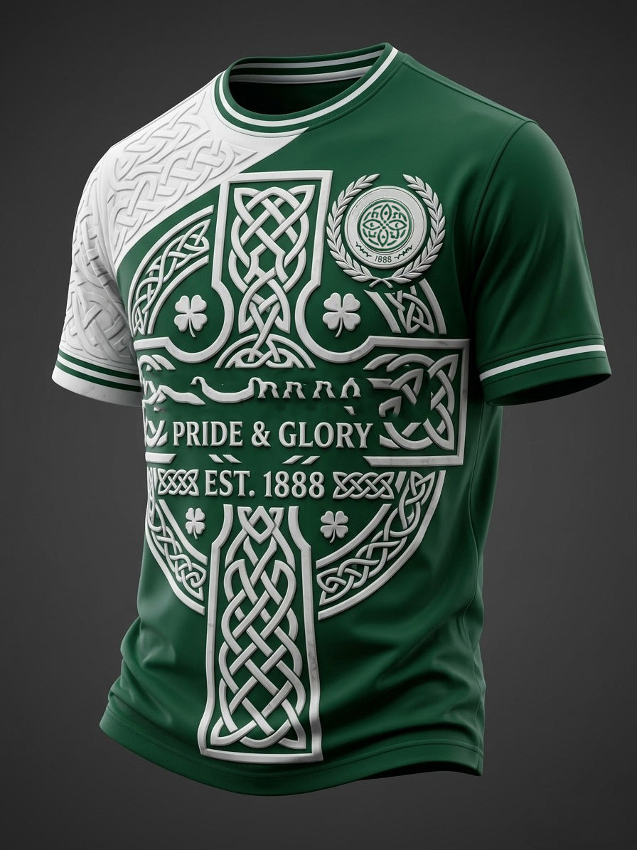Men's Scottish Celtic FC Print short sleeves t-shirt