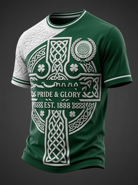 Men's Scottish Celtic FC Print short sleeves t-shirt