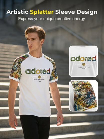 Men's Lemon Roses Music Lover Printed short sleeve t-shirt