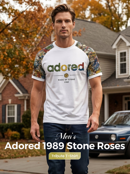 Men's Lemon Roses Music Lover Printed short sleeve t-shirt