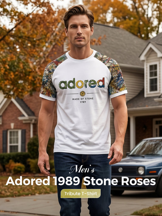 Men's Lemon Roses Music Lover Printed short sleeve t-shirt
