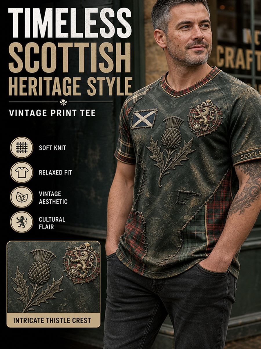 Men's Scottish Football Short Sleeve Shirt