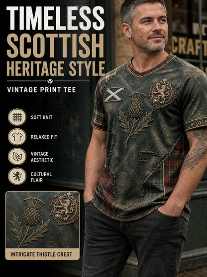 Men's Scottish Football Short Sleeve Shirt