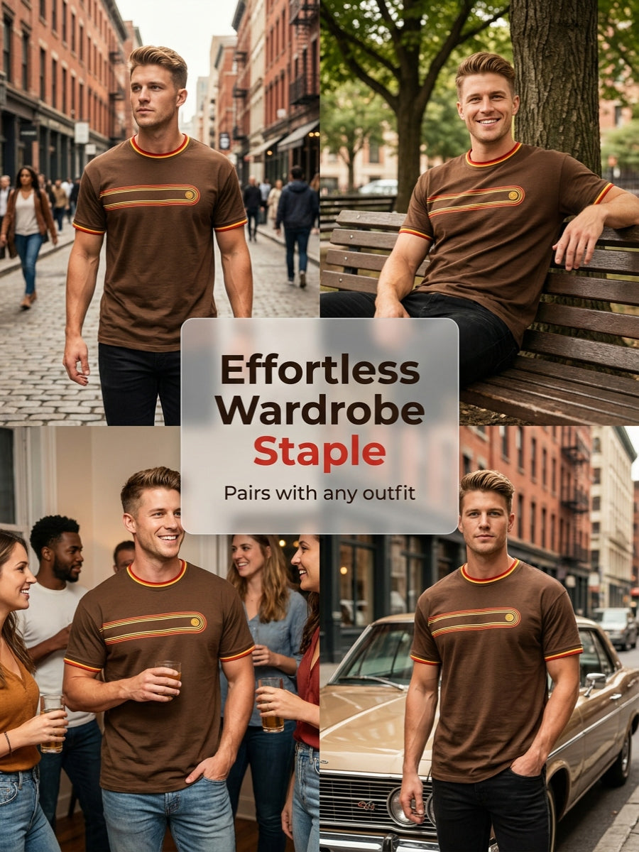Men's Retro Short Sleeves T-shirt