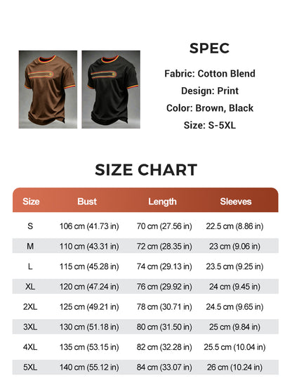 Men's Retro Short Sleeves T-shirt