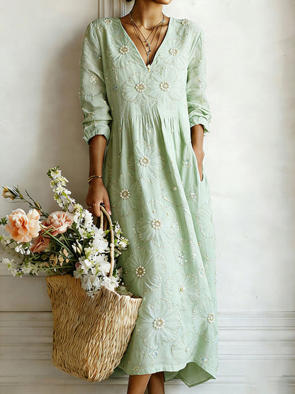Women's Floral Art Print Dress