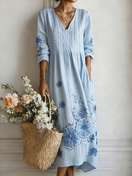Women's Floral Art Print Dress