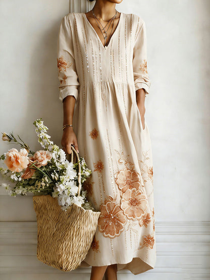 Women's Floral Art Print Dress