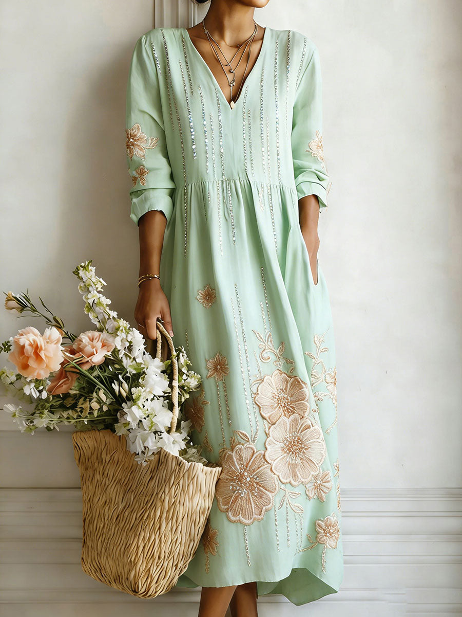Women's Floral Art Print Dress