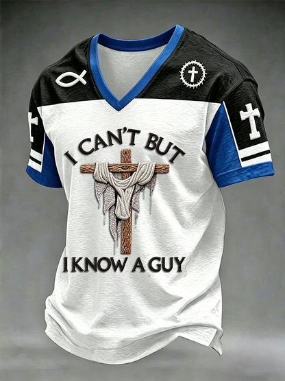 Men's I Can't But I Know A Guy V-neck T-shirt