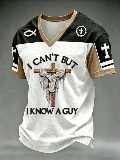 Men's I Can't But I Know A Guy V-neck T-shirt