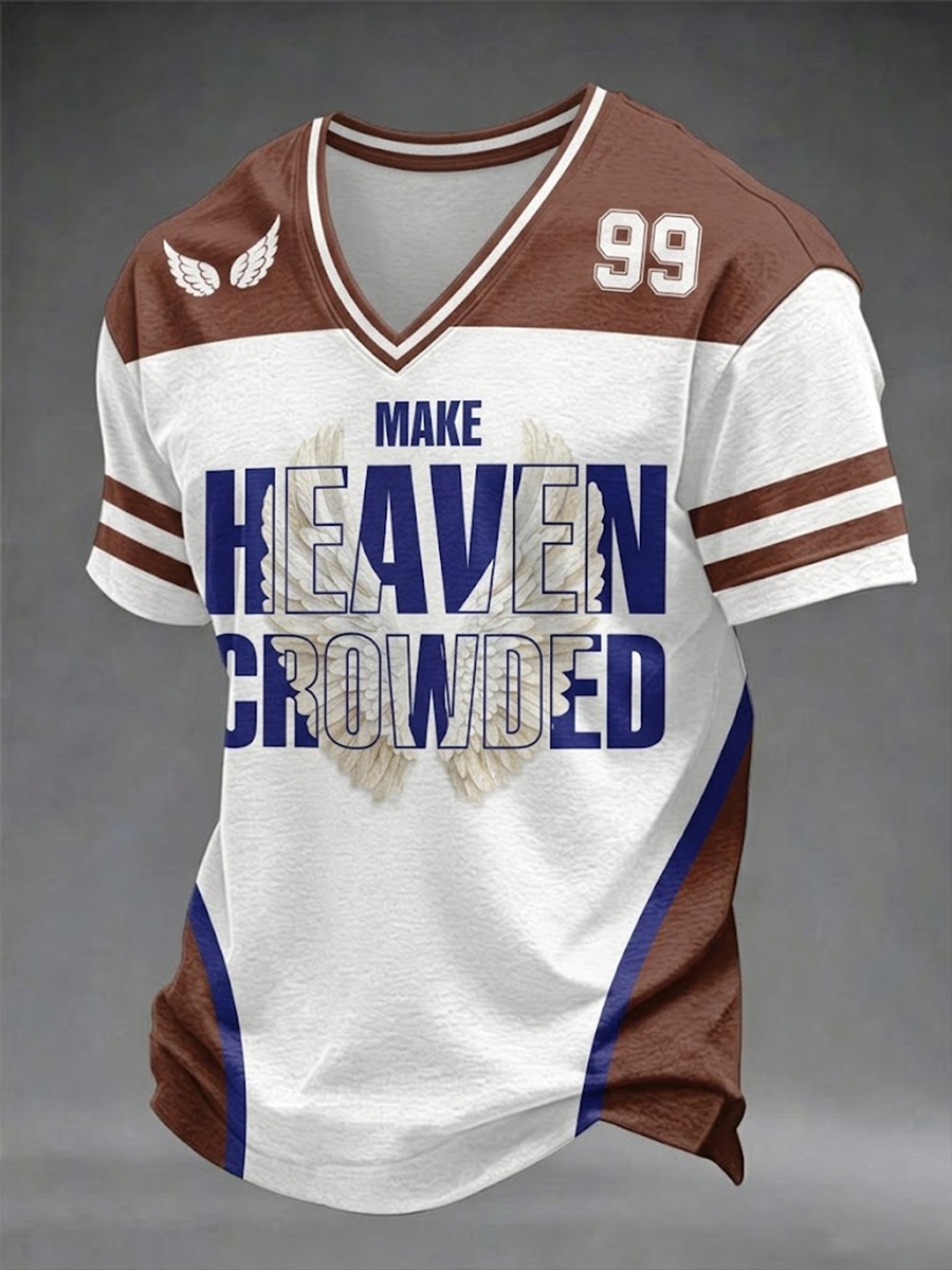 Men's Make Heaven Crowded V-neck T-shirt