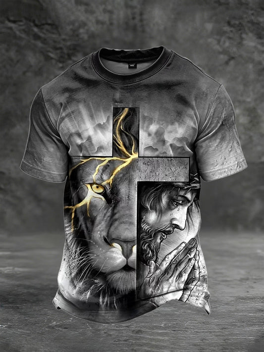 Men's Faith Print Casual T-shirt