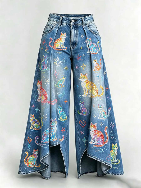 Women's Fashion Animal Print Casual Long Pants