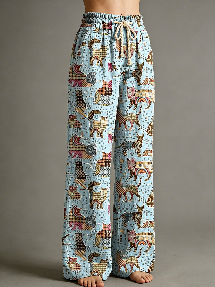 Women's Animal Art Print Trousers