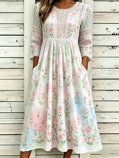 Women's Floral Print Casual Dress
