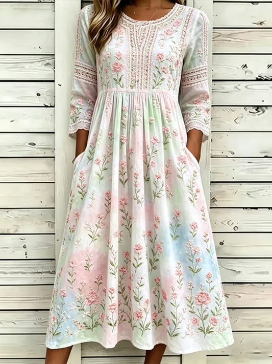 Women's Floral Print Casual Dress