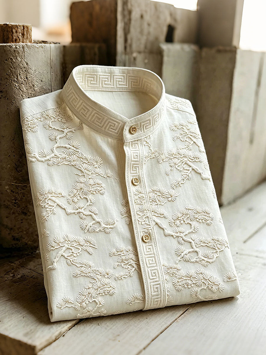 Men's Vacation Pine Short-Sleeve Shirts