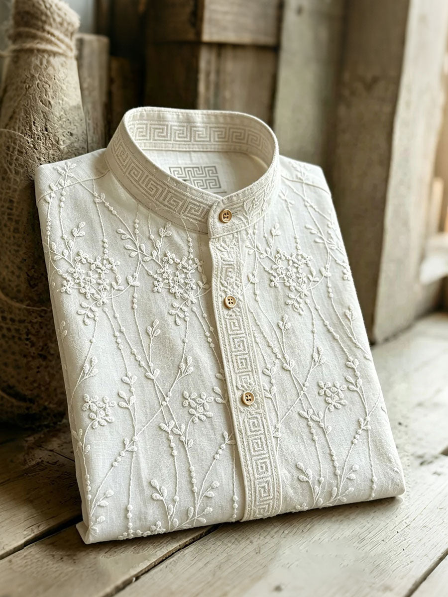 Men's Vacation Plant Floral Short Sleeve Shirts