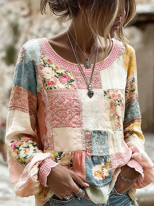 Women's Floral Print Casual T-shirt