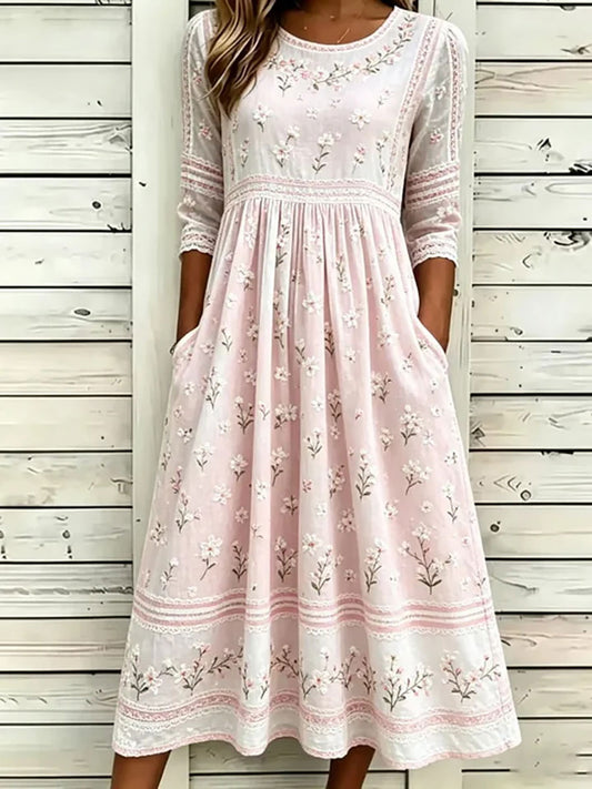 Women's Floral Print Casual Dress