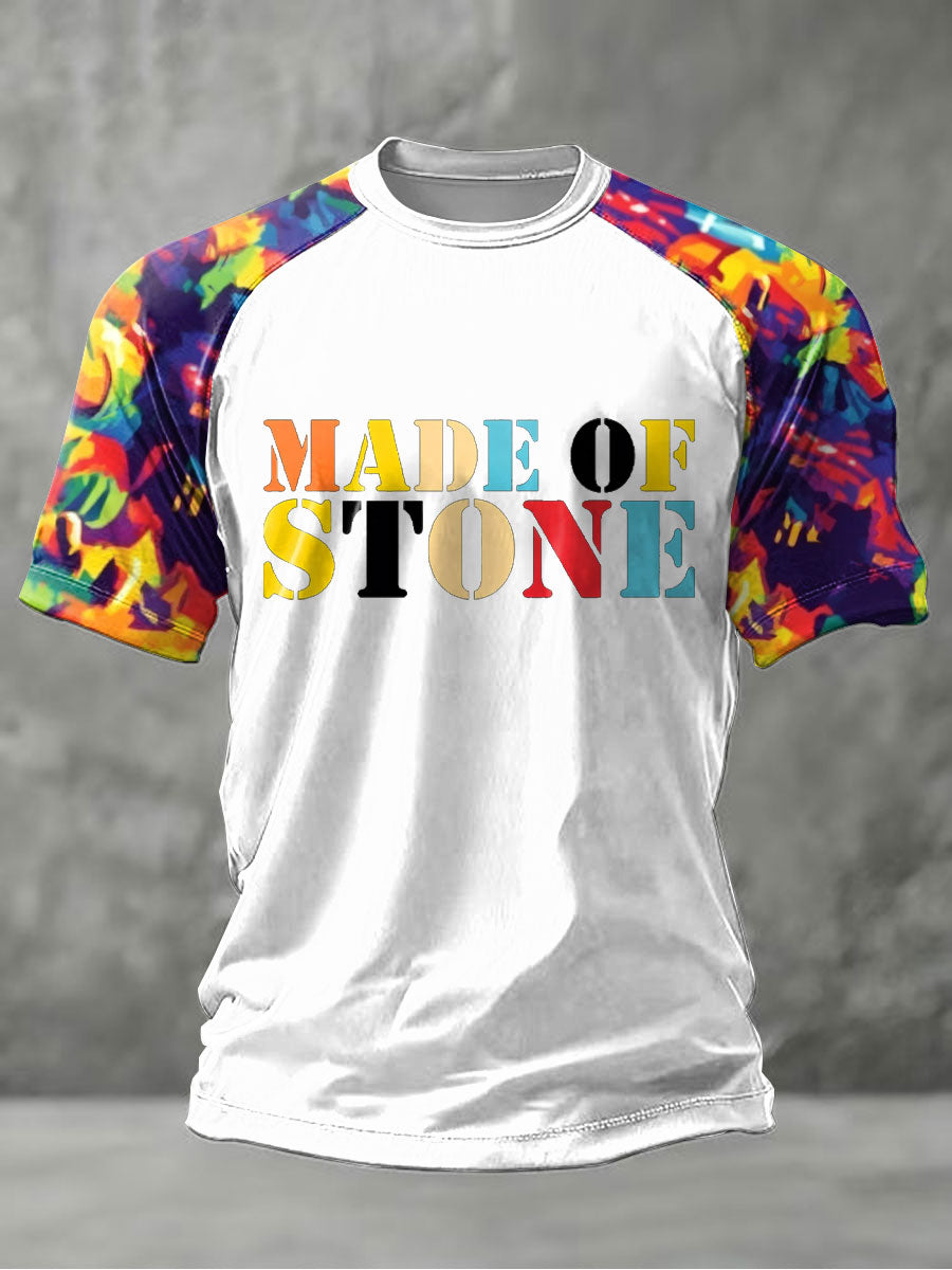 Men's Lemon Roses Music Lover Printed short sleeve t-shirt
