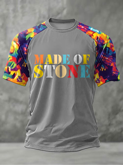 Men's Lemon Roses Music Lover Printed short sleeve t-shirt