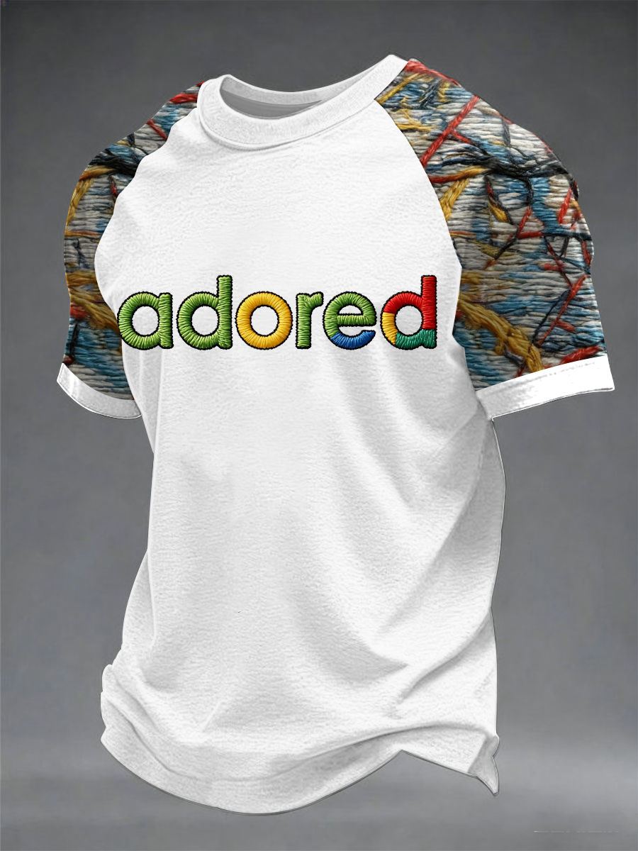 Men's Lemon Roses Music Lover Printed short sleeve t-shirt