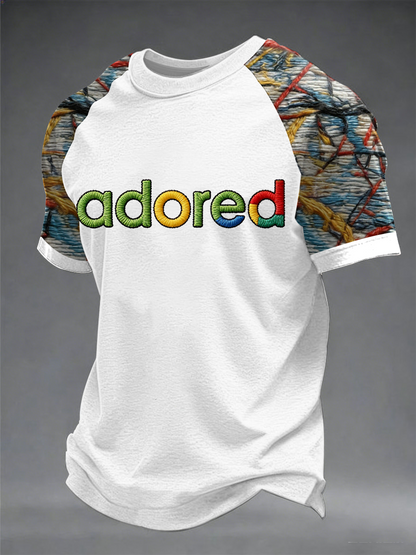 Men's Lemon Roses Music Lover Printed short sleeve t-shirt