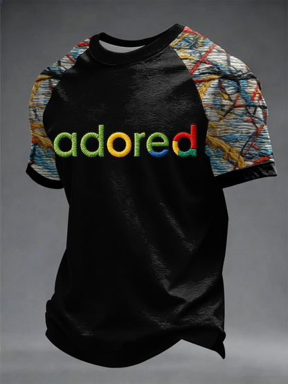 Men's Lemon Roses Music Lover Printed short sleeve t-shirt