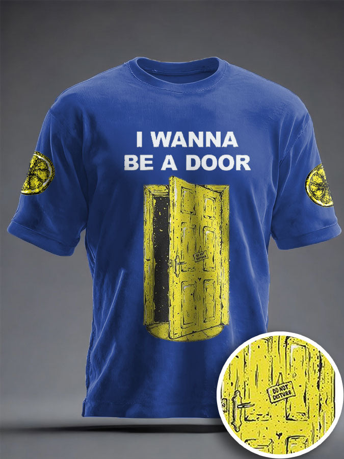 Unisex I Wanna Be Adored Lemon Roses Music Lover Printed T-shirt
