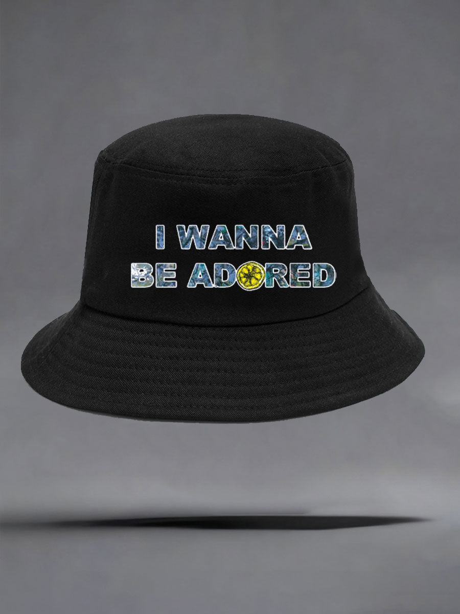 Unisex Lemon Roses Music Lover Print Hat