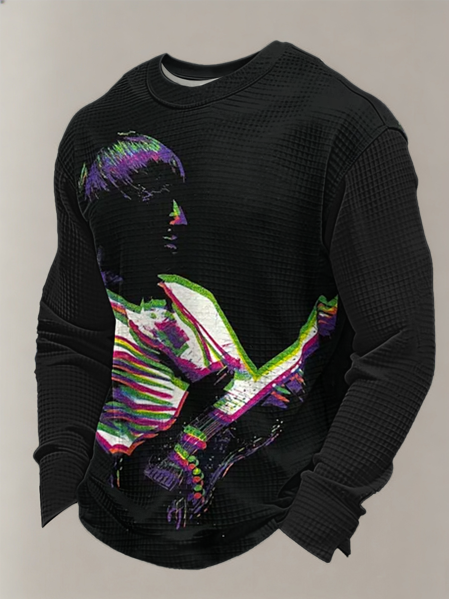 Men's Waffle Long Sleeve T-Shirt