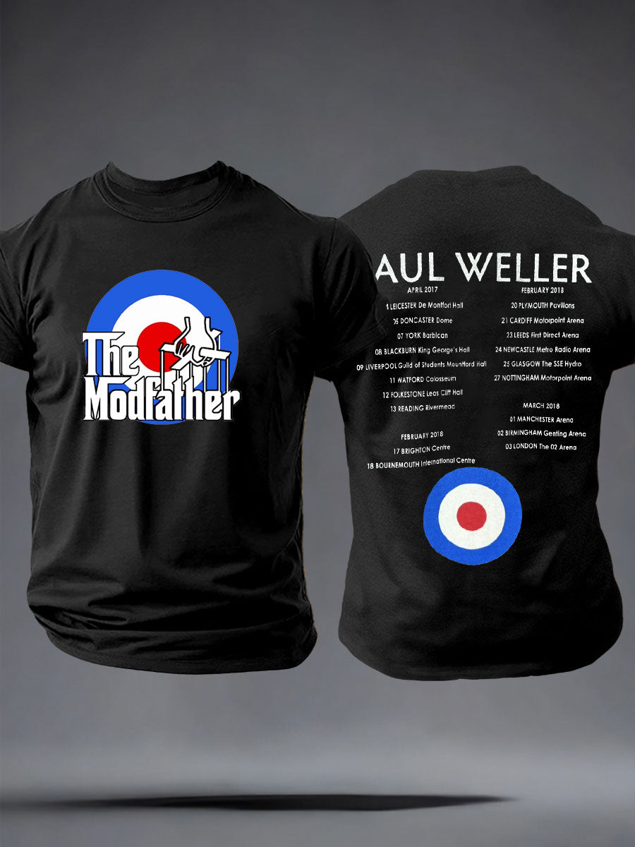 Men's The Modfather imitation cotton short-sleeved T-shirt