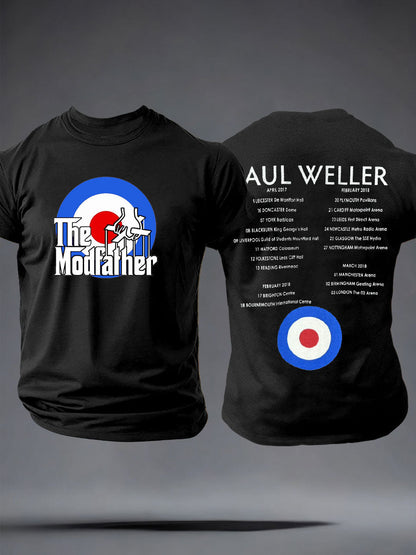 Men's The Modfather imitation cotton short-sleeved T-shirt