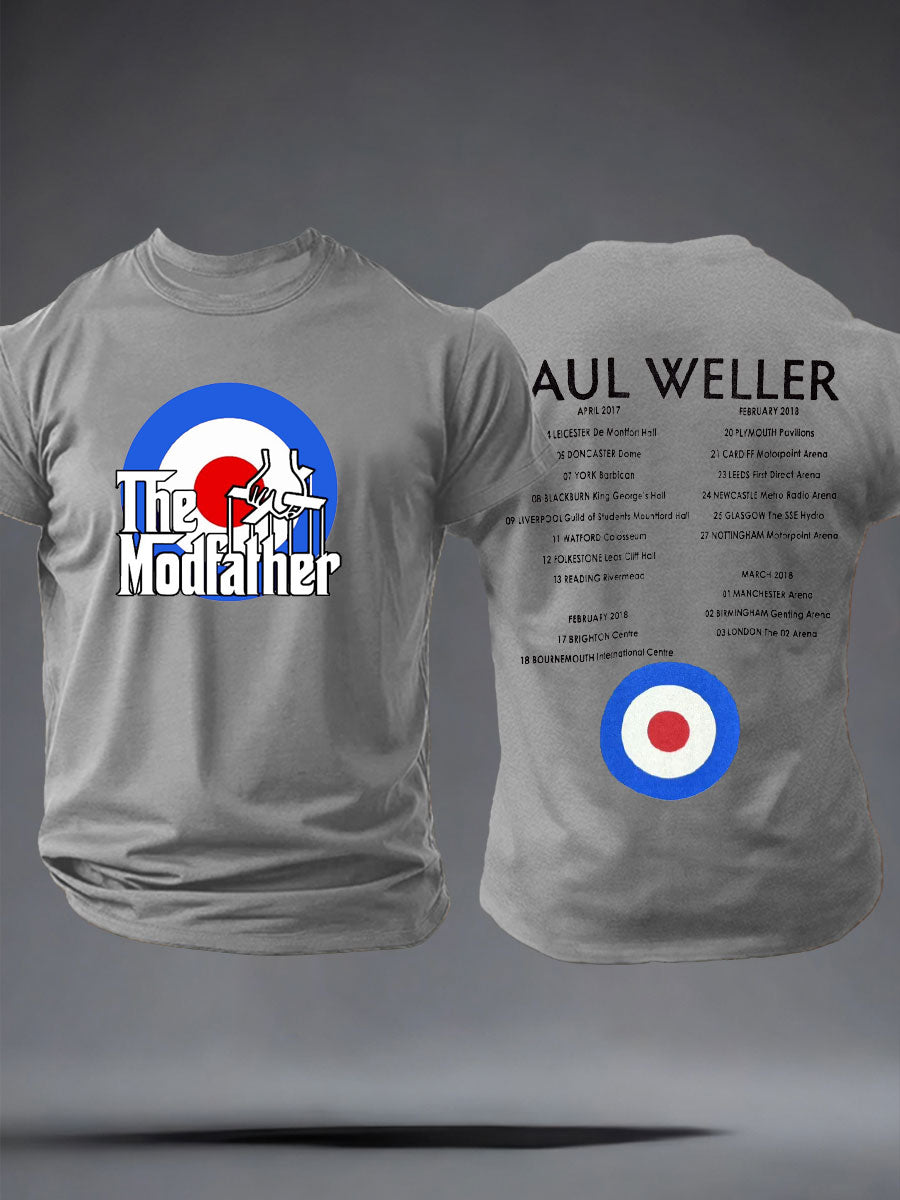 Men's The Modfather imitation cotton short-sleeved T-shirt
