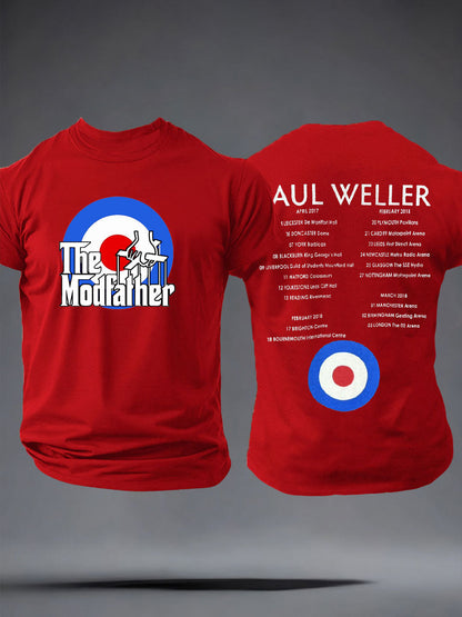 Men's The Modfather imitation cotton short-sleeved T-shirt
