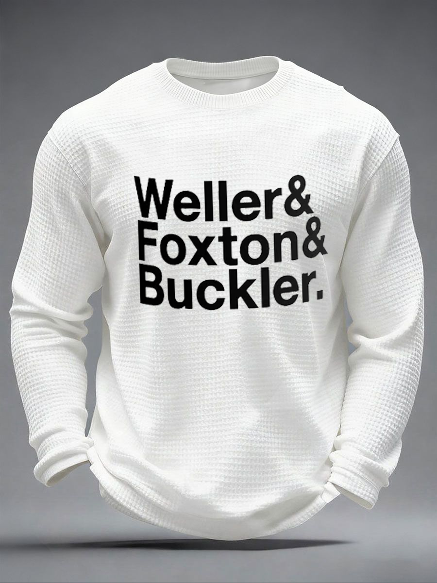 Men's The Jam Band Mod British Music The Modfather Waffle Long Sleeve T-Shirt